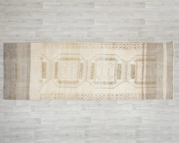 Beige Runner Rug 3' 11" x 10' 10" | No. VR85029