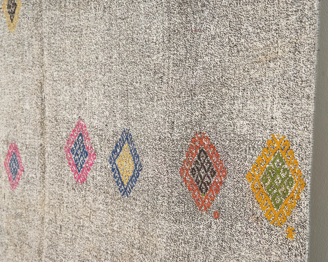 Multicolor Turkish Kilim Rug 6'1" x 7'7" Flat-Weave | No. VR85075