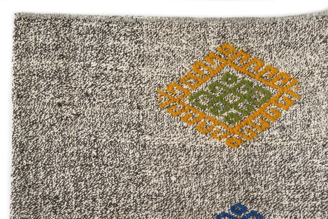 Multicolor Turkish Kilim Rug 6'1" x 7'7" Flat-Weave | No. VR85075