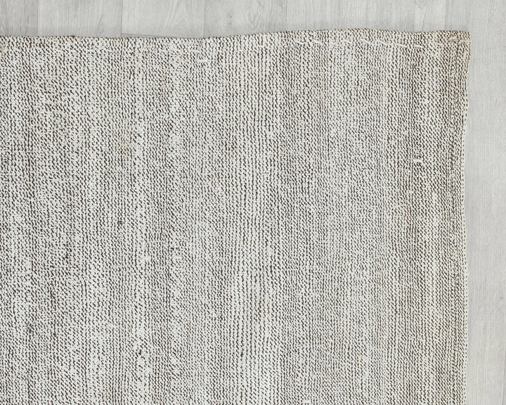 Gray Turkish Kilim Rug 6' x 10' Flat-Weave pattern