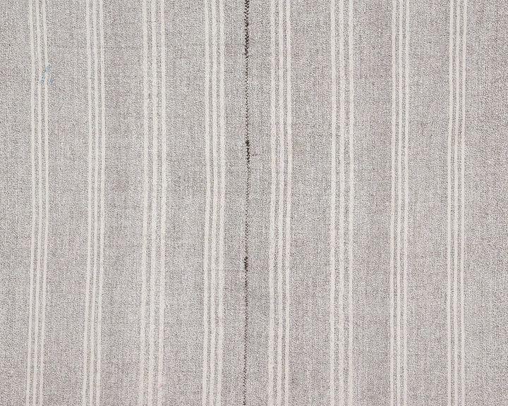 Gray Turkish Kilim Rug 6' 4" x 8' 10" Flat-Weave | No. VR85148