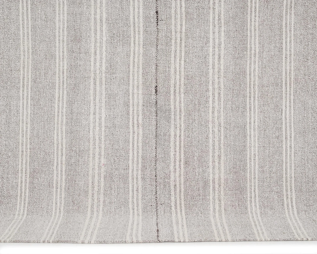 Gray Turkish Kilim Rug 6' 4" x 8' 10" Flat-Weave | No. VR85148