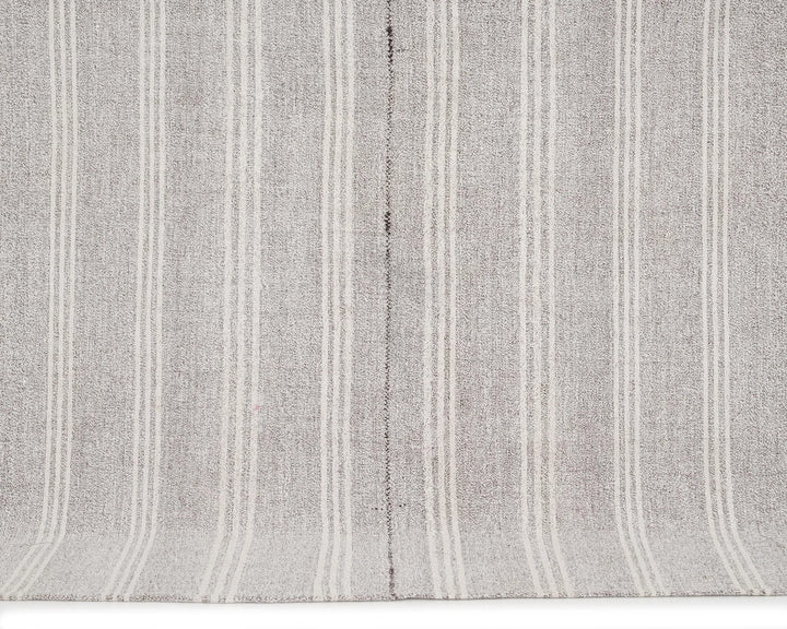 Gray Turkish Kilim Rug 6' 4" x 8' 10" Flat-Weave | No. VR85148