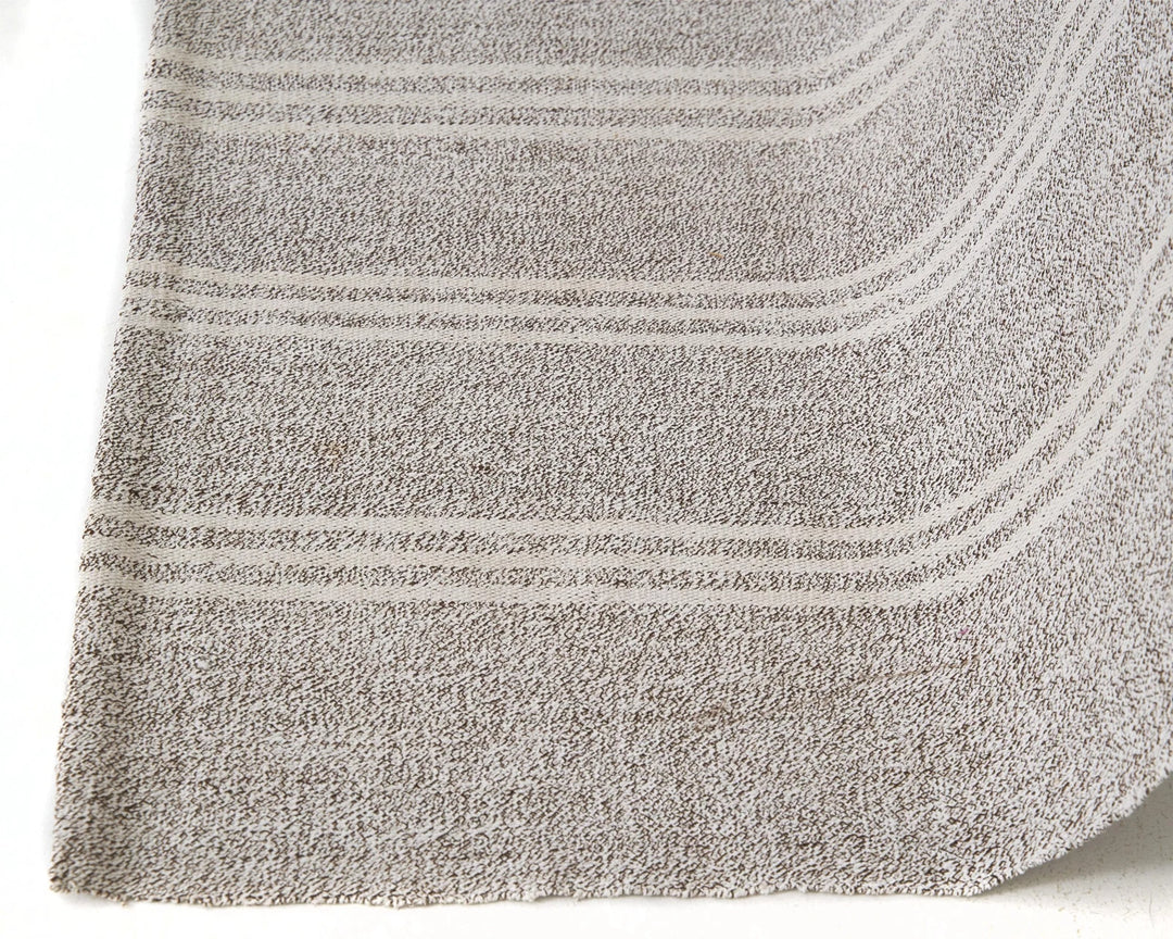 Gray Turkish Kilim Rug 6' 4" x 8' 10" Flat-Weave | No. VR85148