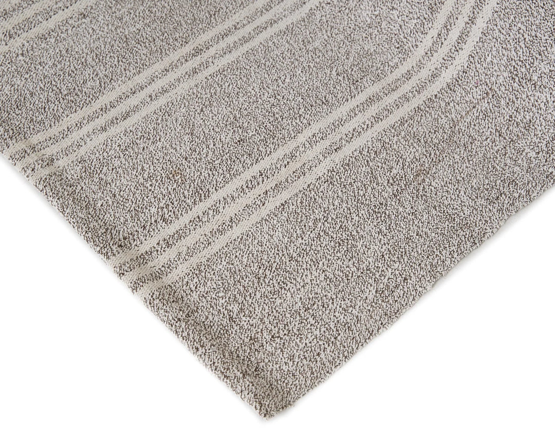Gray Turkish Kilim Rug 6' 4" x 8' 10" Flat-Weave | No. VR85148