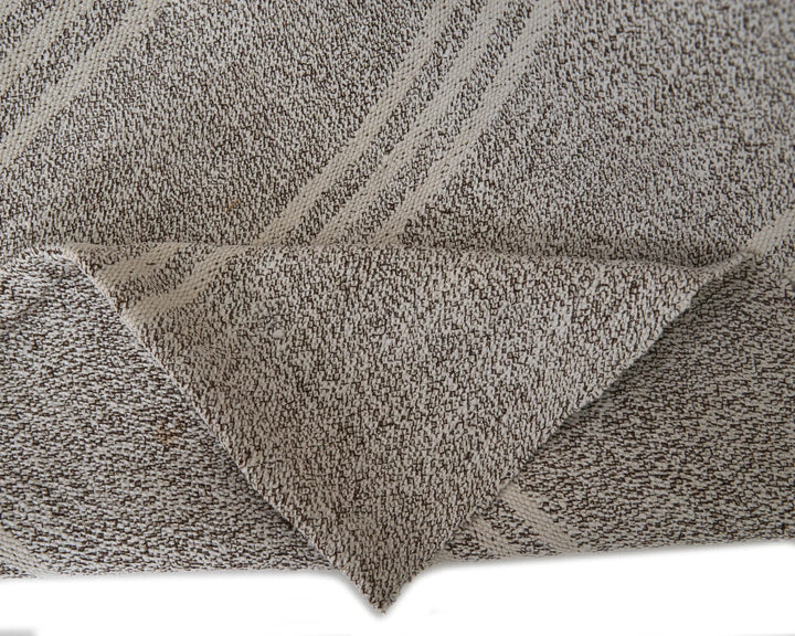 Gray Turkish Kilim Rug 6' 4" x 8' 10" Flat-Weave | No. VR85148
