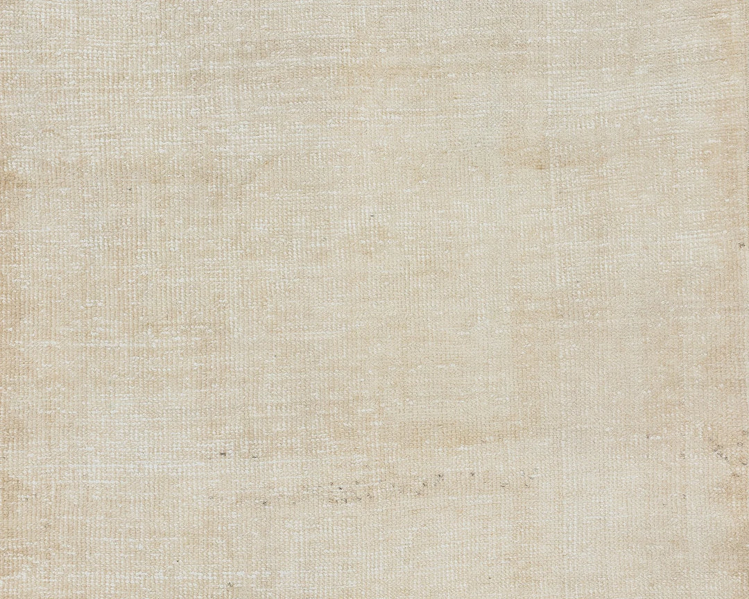 Beige Turkish Oushak Rug 3' 5" x 11' 1" Hand-Knotted | No. VR85151