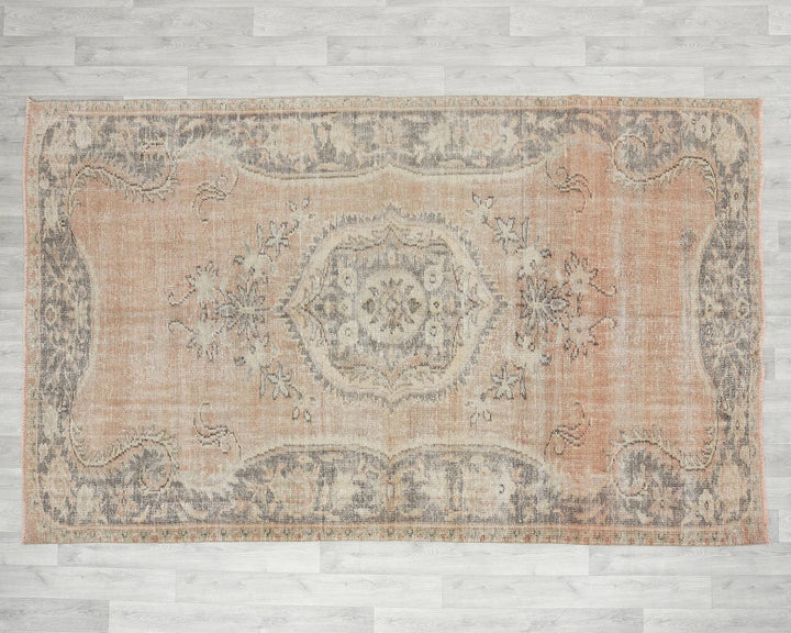 Multicolor Turkish Oushak Rug 5' 8" x 9' 2" Hand-Knotted | No. VR85219