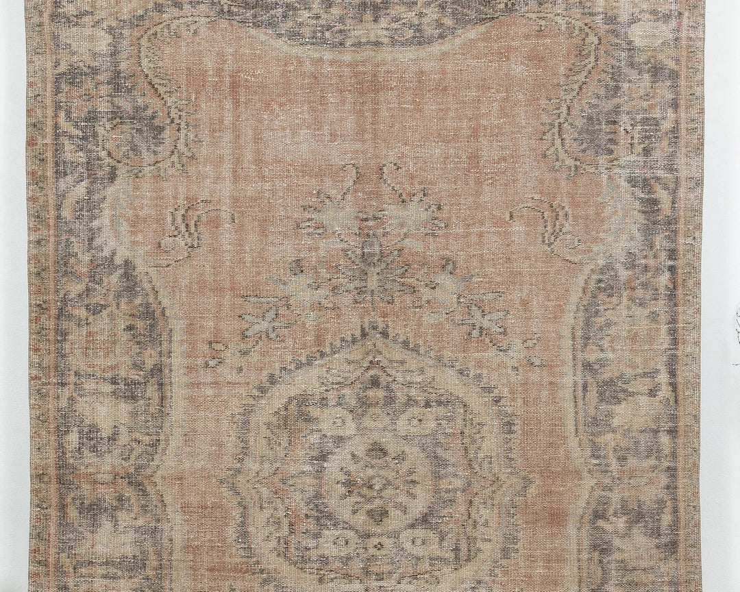 Multicolor Turkish Oushak Rug 5' 8" x 9' 2" Hand-Knotted | No. VR85219
