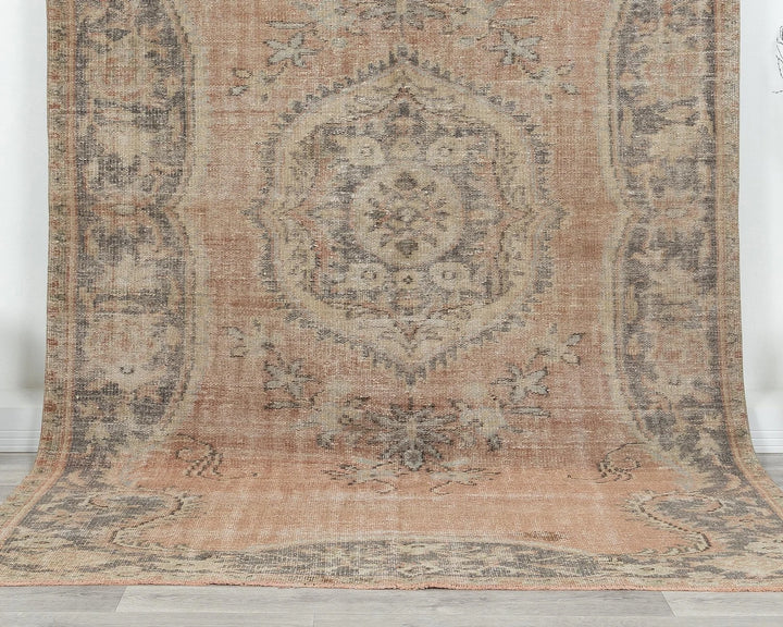 Multicolor Turkish Oushak Rug 5' 8" x 9' 2" Hand-Knotted | No. VR85219