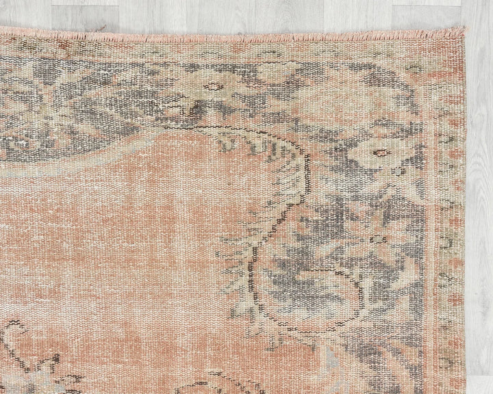 Multicolor Turkish Oushak Rug 5' 8" x 9' 2" Hand-Knotted | No. VR85219