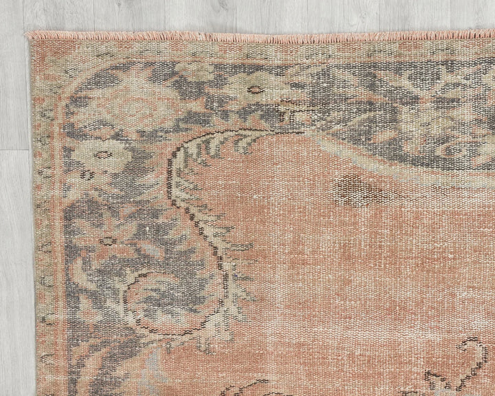 Multicolor Turkish Oushak Rug 5' 8" x 9' 2" Hand-Knotted | No. VR85219