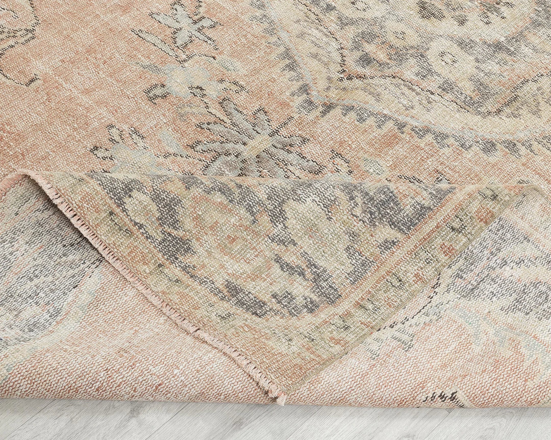 Multicolor Turkish Oushak Rug 5' 8" x 9' 2" Hand-Knotted | No. VR85219