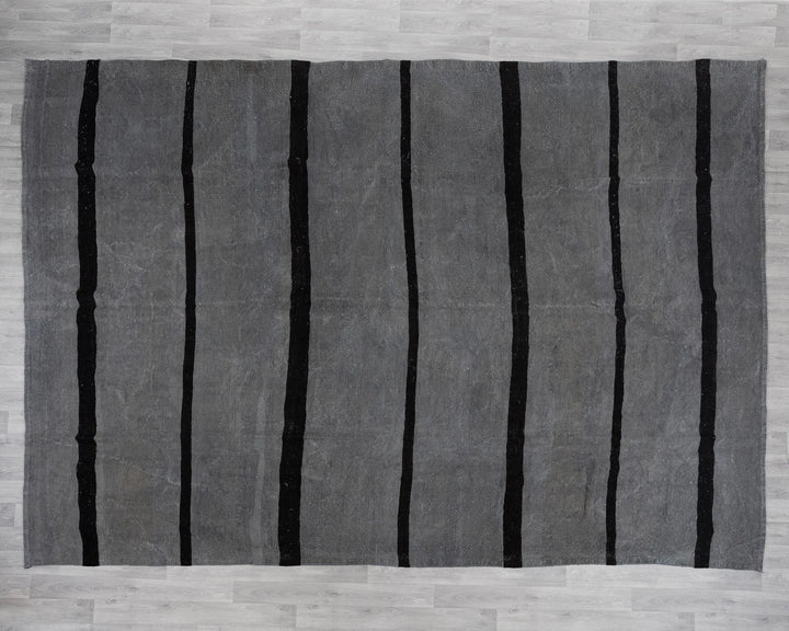 Gray Kilim Rug 9' 6" x 13' 1" | No. VR85282