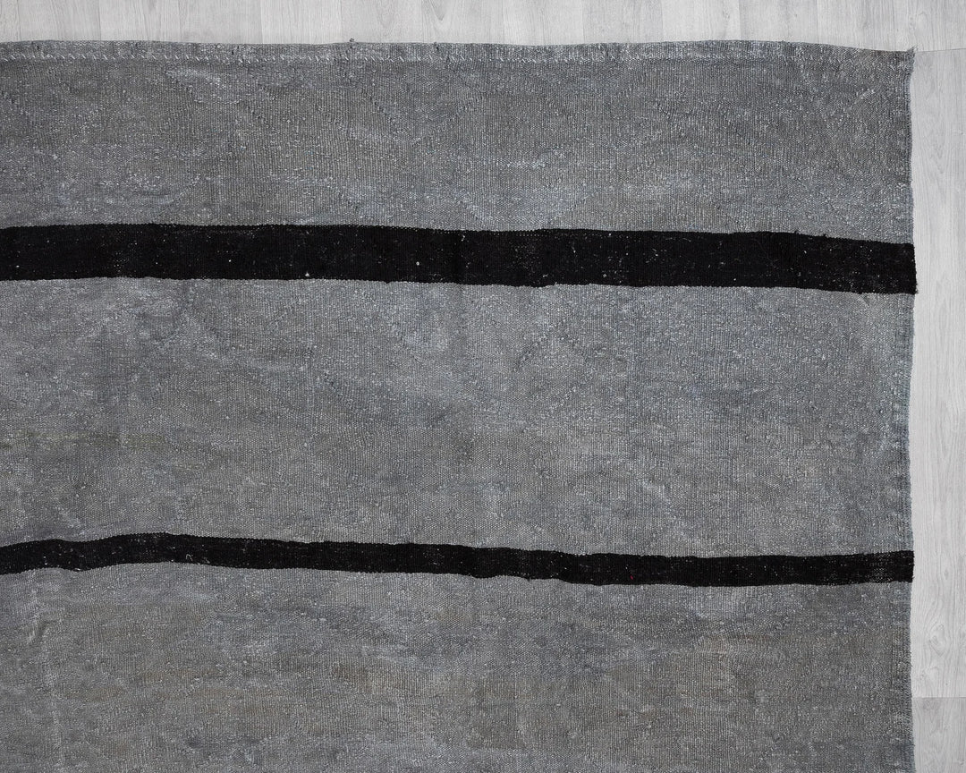 Gray Kilim Rug 9' 6" x 13' 1" | No. VR85282