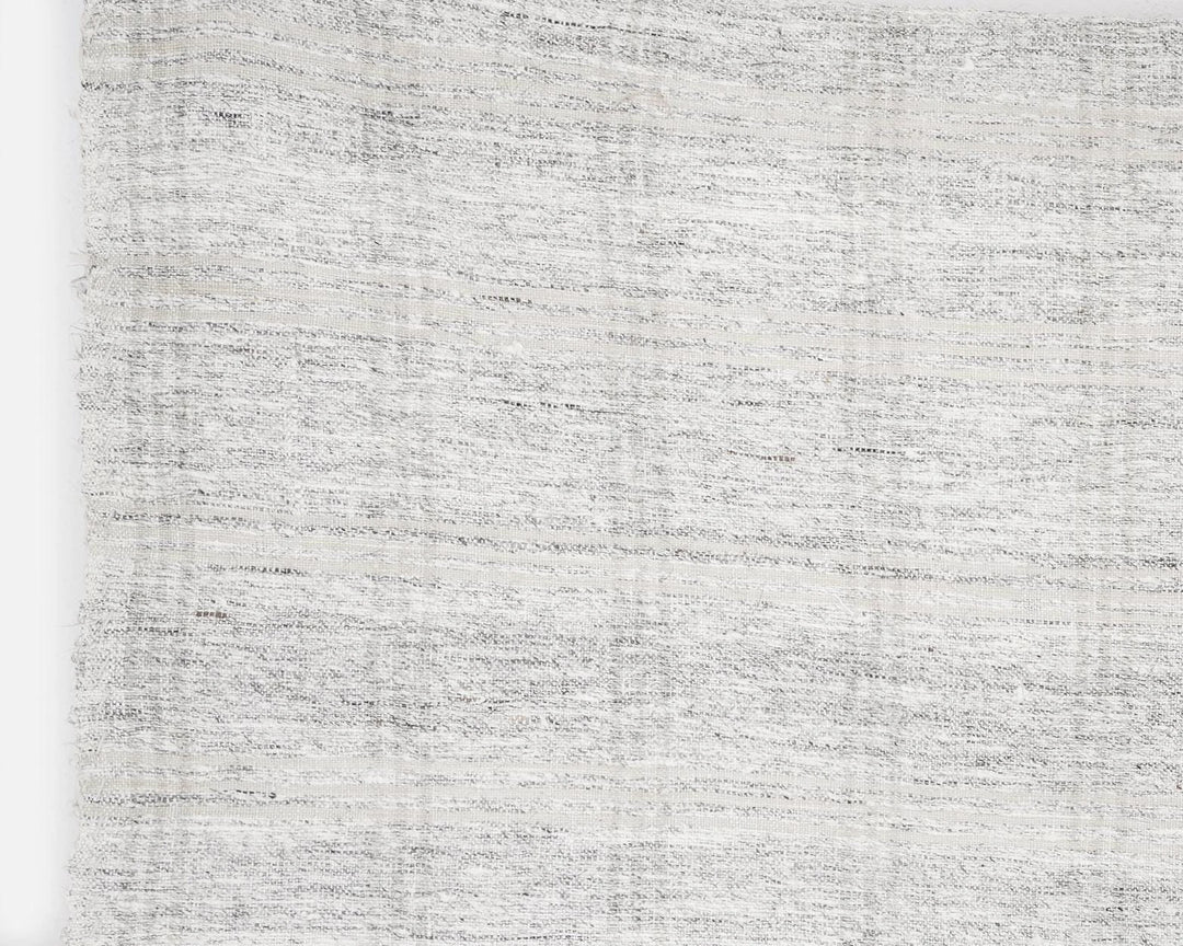 White Turkish Kilim Rug 10' 2" x 12' 10" Flat-Weave field