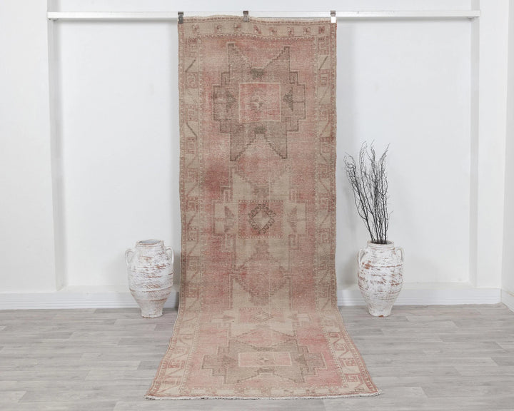 Multicolor Turkish Oushak Rug 3' 9" x 11' 2" Hand-Knotted | No. VR85410