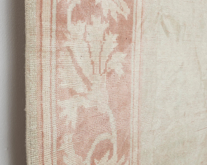 Beige Turkish Oushak Rug 5' 3" x 8' 4" Hand-Knotted | No. VR85428