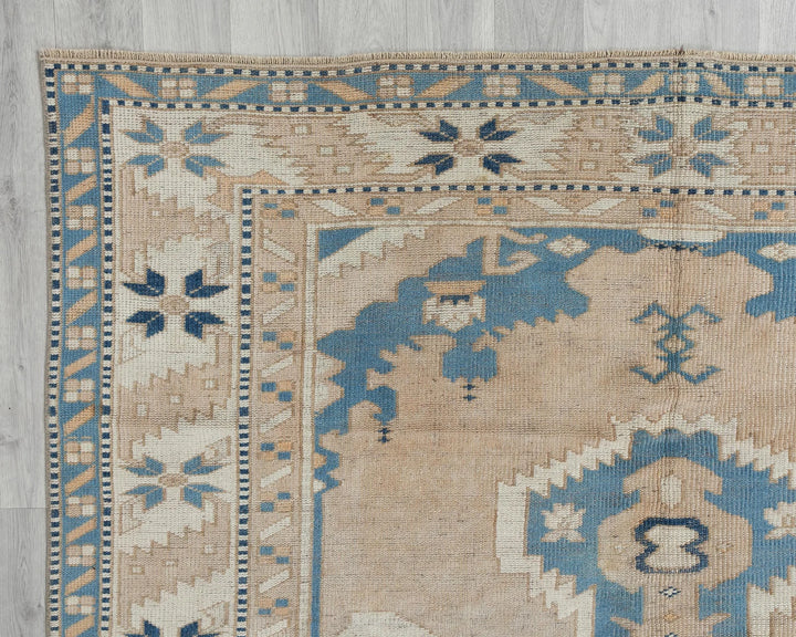 Multicolor Turkish Oushak Rug 5' 11" x 7' 8" Hand-Knotted | No. VR85449