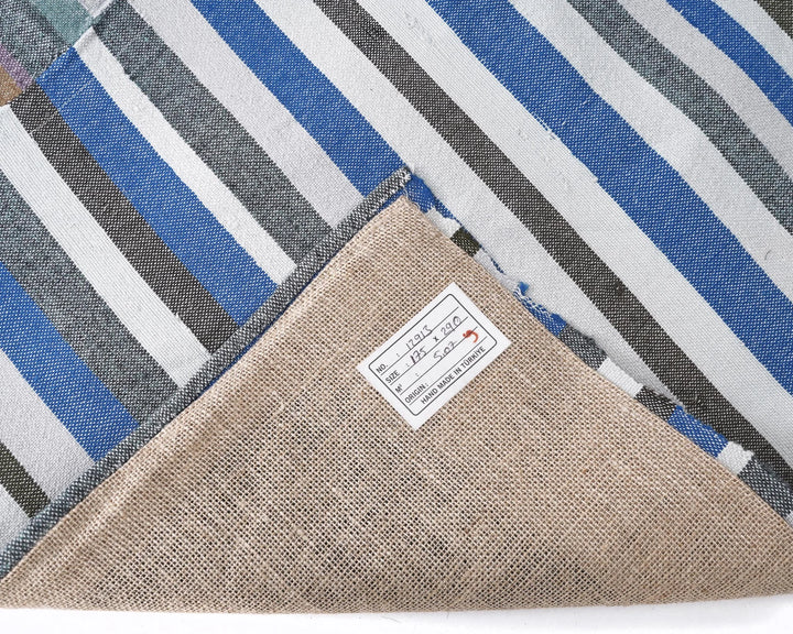 Multicolor Turkish Kilim Rug 5'8" x 9'6" Flat-Weave | No. VR85531