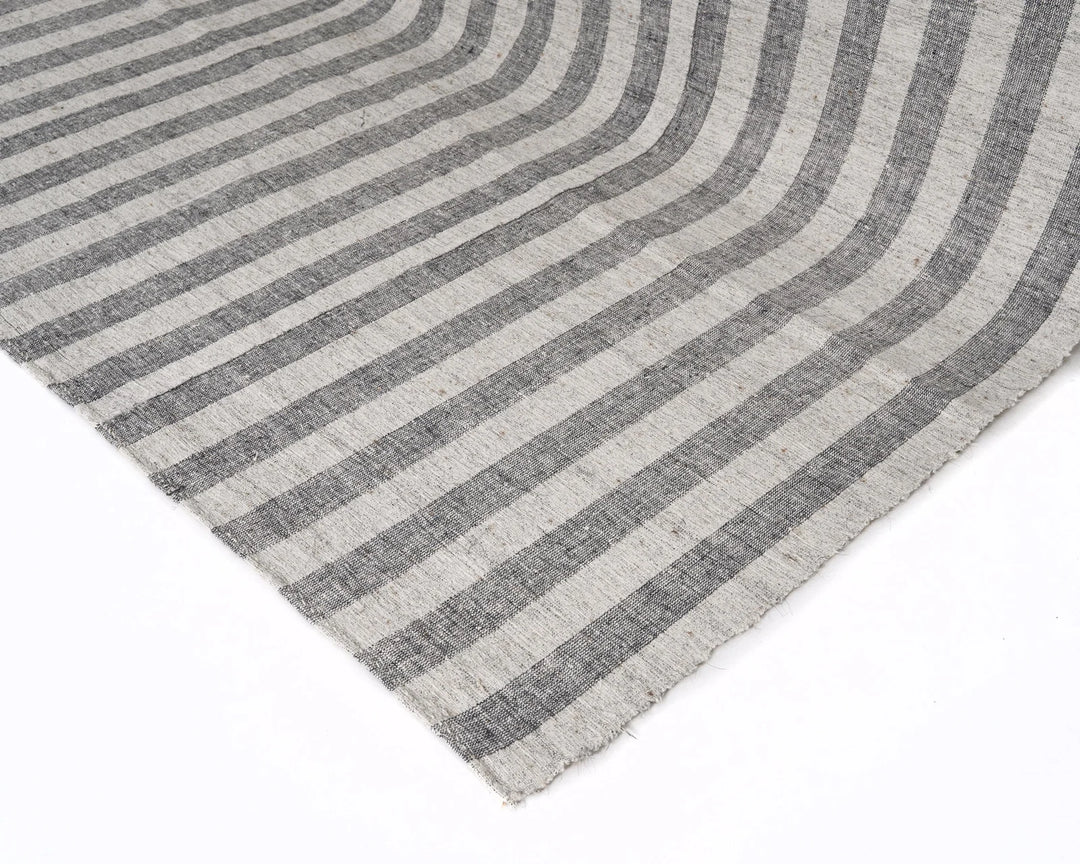 Beige Turkish Kilim Rug 6'7" x 9'6" Flat-Weave | No. VR85538