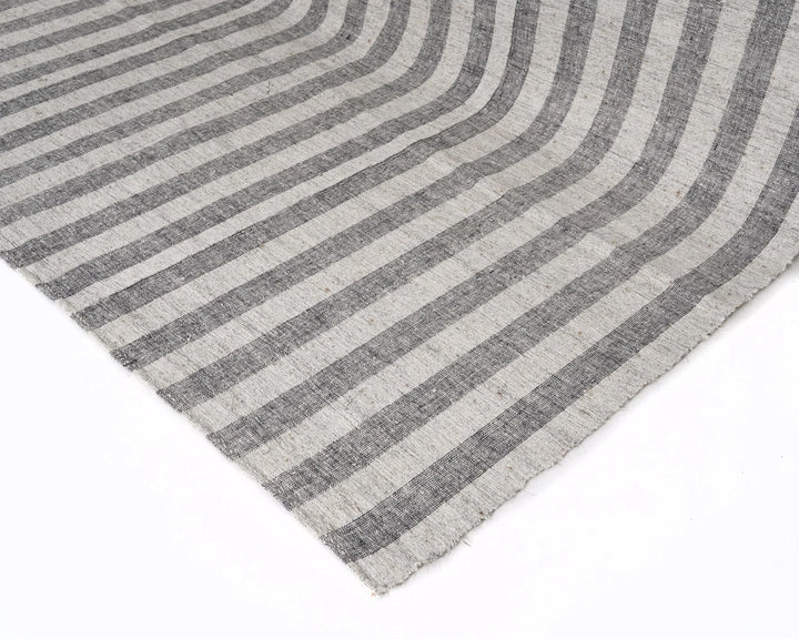 Beige Turkish Kilim Rug 6'7" x 9'6" Flat-Weave | No. VR85538