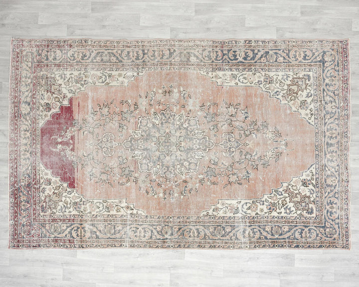 Multicolor Turkish Oushak Rug 7' x 10' 7" Hand-Knotted | No. VR85566