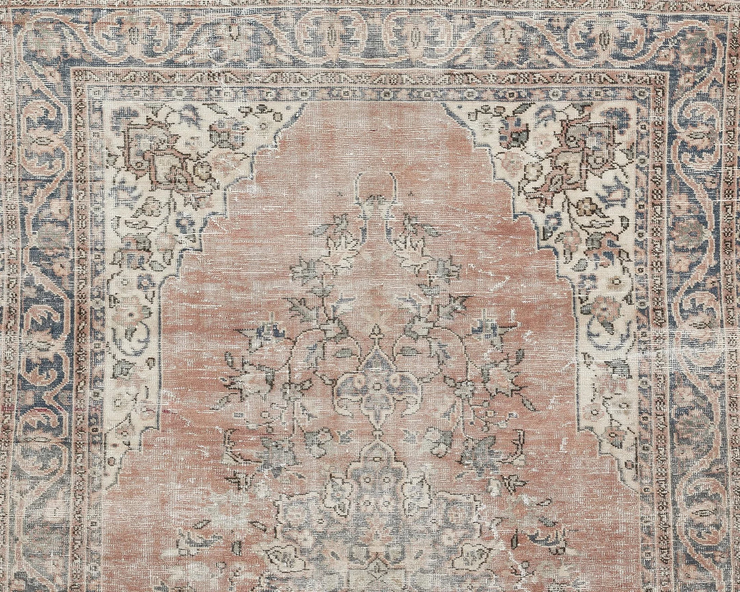 Multicolor Turkish Oushak Rug 7' x 10' 7" Hand-Knotted | No. VR85566