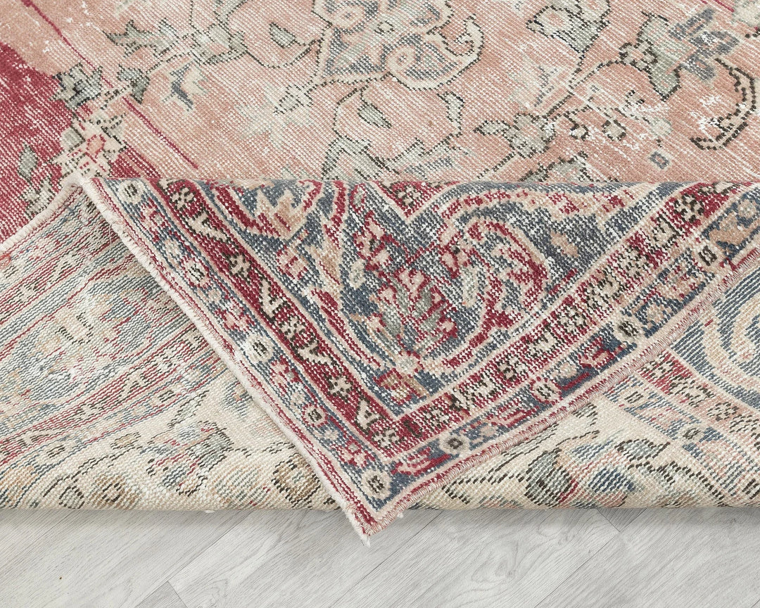 Multicolor Turkish Oushak Rug 7' x 10' 7" Hand-Knotted | No. VR85566