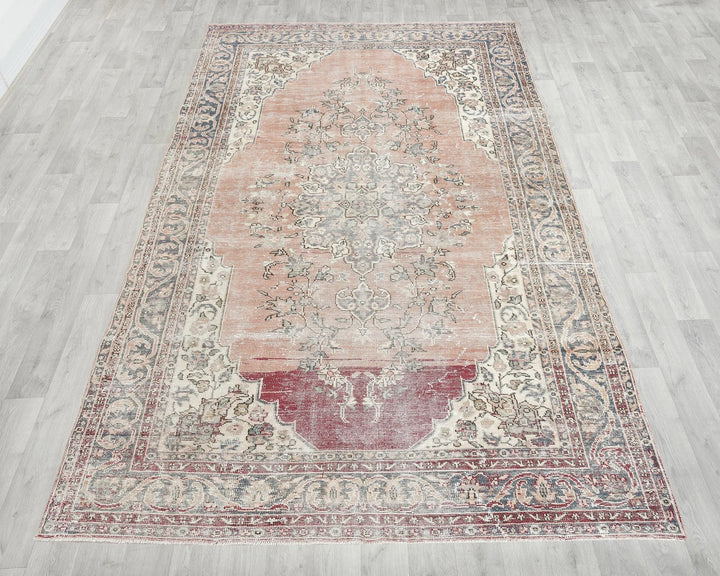 Multicolor Turkish Oushak Rug 7' x 10' 7" Hand-Knotted | No. VR85566