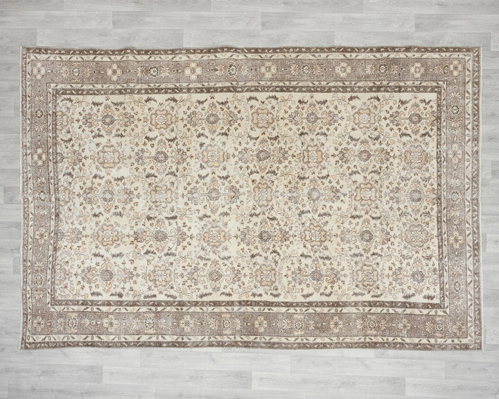 Multicolor Turkish Oushak Rug 6' 11" x 9' 11" Hand-Knotted | No. VR85602
