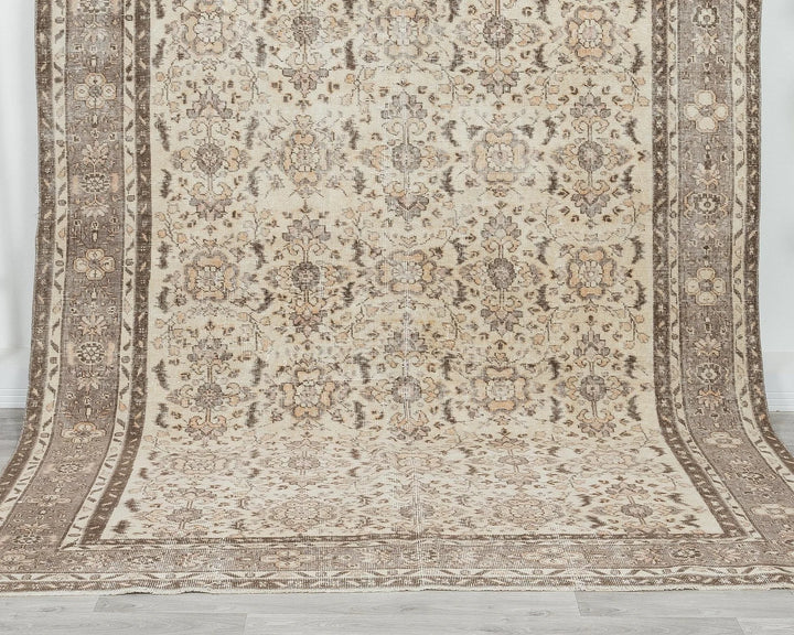 Multicolor Turkish Oushak Rug 6' 11" x 9' 11" Hand-Knotted | No. VR85602