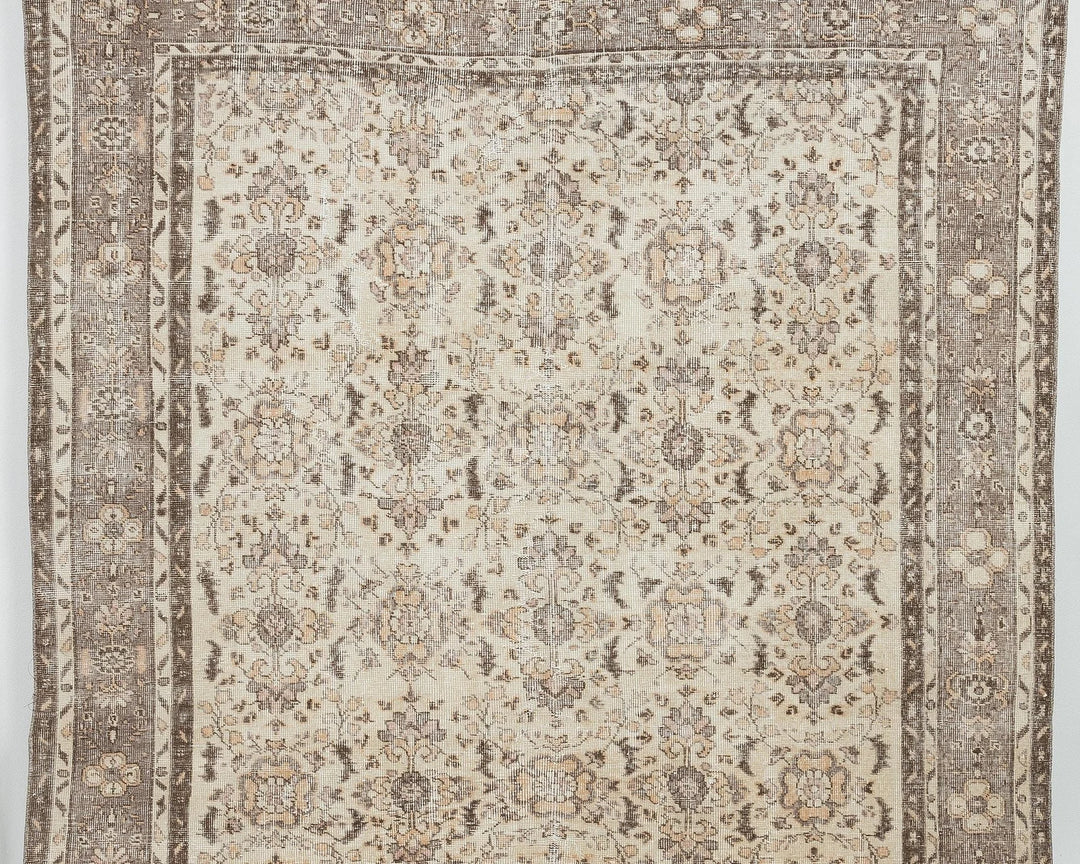 Multicolor Turkish Oushak Rug 6' 11" x 9' 11" Hand-Knotted | No. VR85602