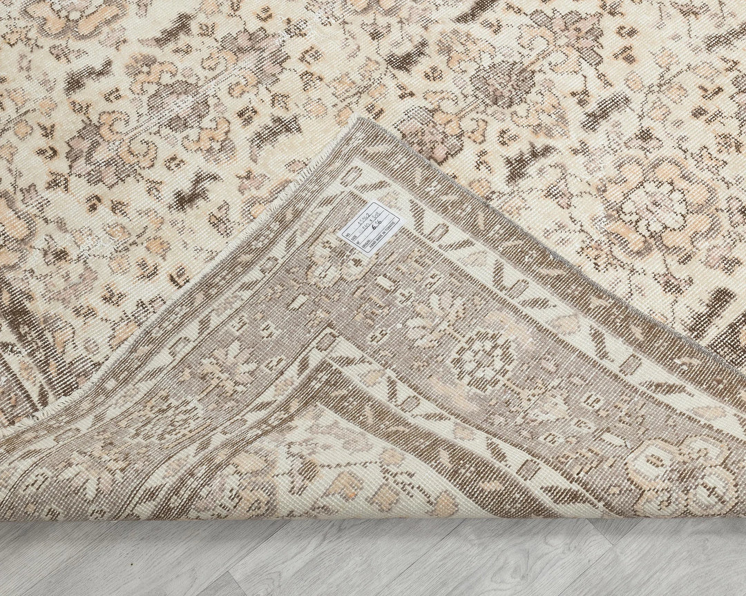 Multicolor Turkish Oushak Rug 6' 11" x 9' 11" Hand-Knotted | No. VR85602