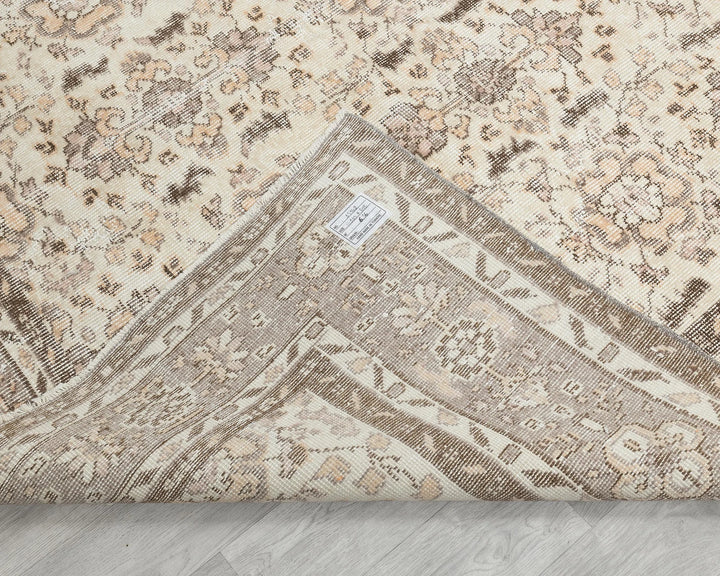 Multicolor Turkish Oushak Rug 6' 11" x 9' 11" Hand-Knotted | No. VR85602