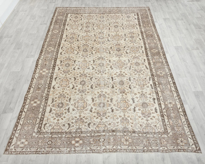 Multicolor Turkish Oushak Rug 6' 11" x 9' 11" Hand-Knotted | No. VR85602