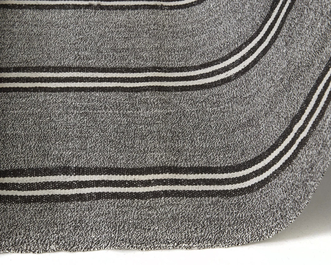 Gray Turkish Kilim Rug 3' 5" x 19' Flat-Weave | No. VR85603