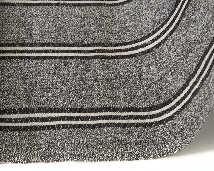 Gray Turkish Kilim Rug 3' 5" x 19' Flat-Weave | No. VR85603