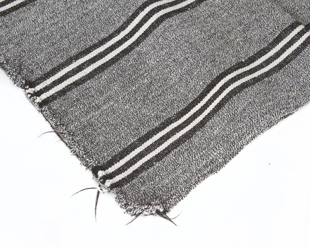 Gray Turkish Kilim Rug 3' 5" x 19' Flat-Weave | No. VR85603