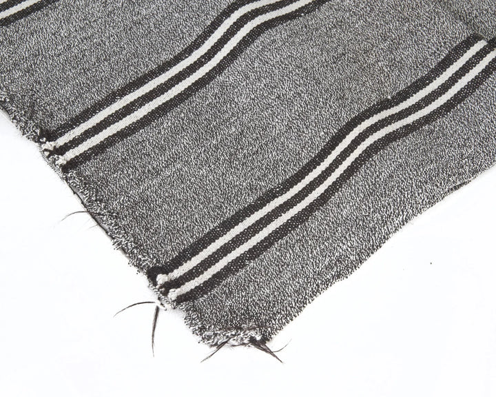 Gray Turkish Kilim Rug 3' 5" x 19' Flat-Weave | No. VR85603