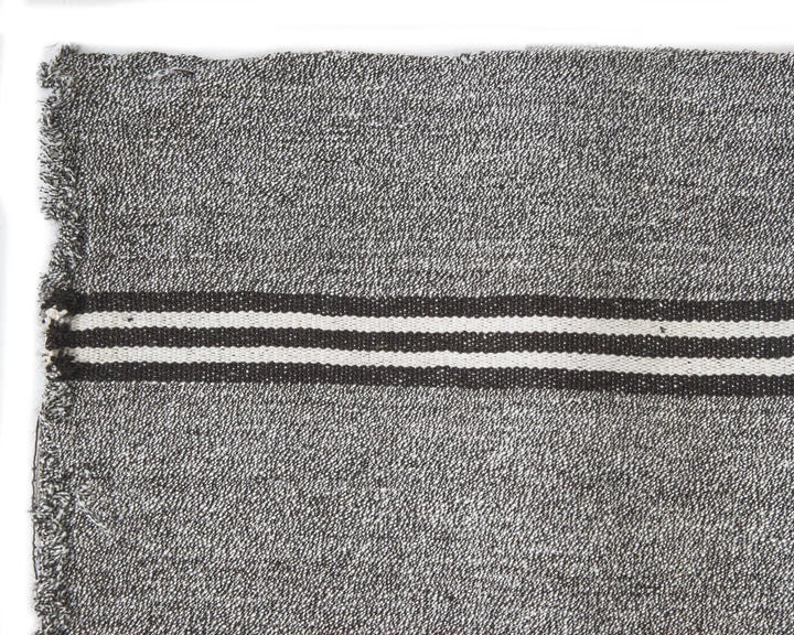 Gray Turkish Kilim Rug 3' 5" x 19' Flat-Weave | No. VR85603