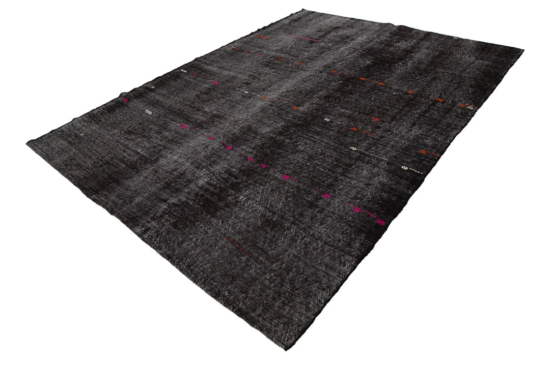 Brown Turkish Kilim Rug 10' 6" x 7' 9" Flat-Weave | No. VR85893
