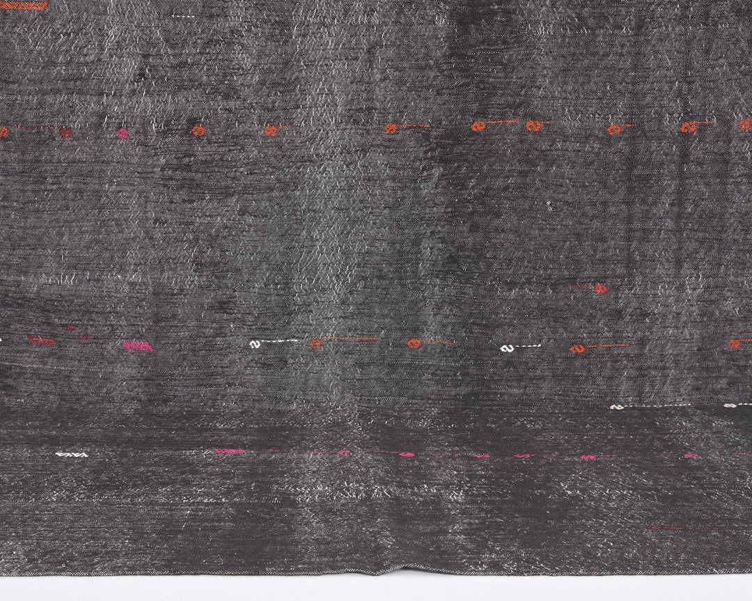Brown Turkish Kilim Rug 10' 6" x 7' 9" Flat-Weave | No. VR85893