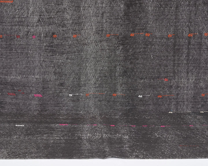 Brown Turkish Kilim Rug 10' 6" x 7' 9" Flat-Weave | No. VR85893
