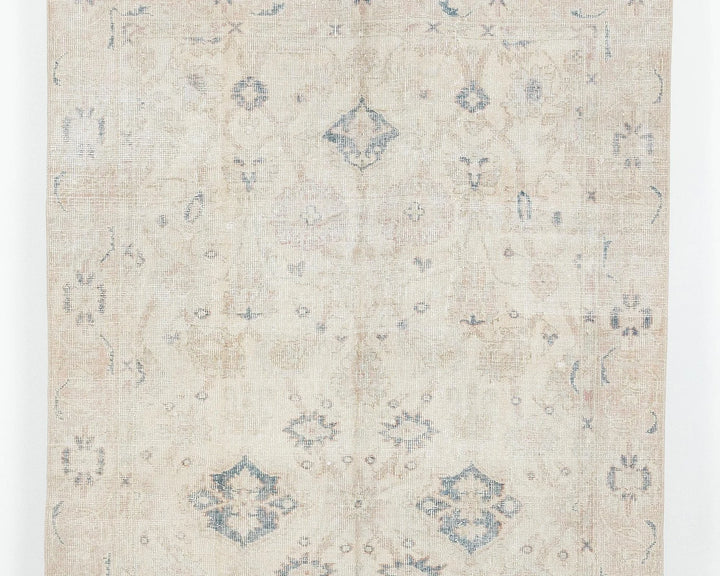 Multicolor Turkish Oushak Rug 4'5" x 8'1" Hand-Knotted | No. VR85904
