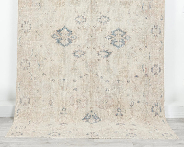 Multicolor Turkish Oushak Rug 4'5" x 8'1" Hand-Knotted | No. VR85904