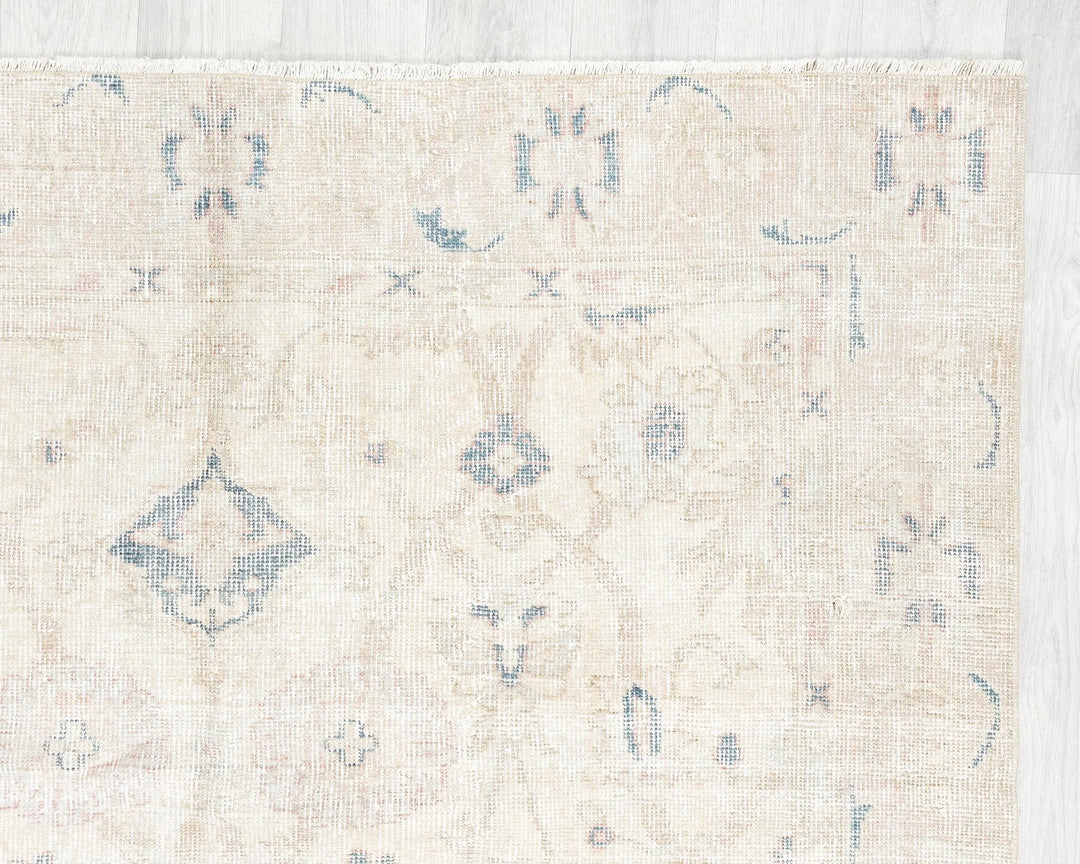 Multicolor Turkish Oushak Rug 4'5" x 8'1" Hand-Knotted | No. VR85904
