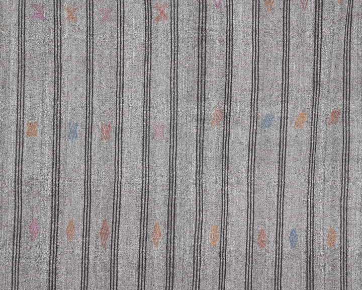 Gray Kilim Rug 6' 2" x 7' 11" | No. VR85977