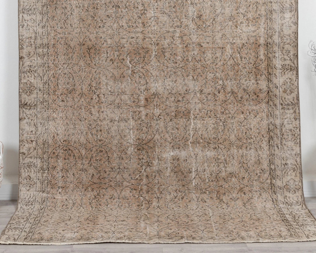 Multicolor Turkish Oushak Rug 6'5" x 8'10" Hand-Knotted | No. VR86024
