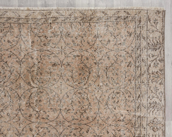 Multicolor Turkish Oushak Rug 6'5" x 8'10" Hand-Knotted | No. VR86024